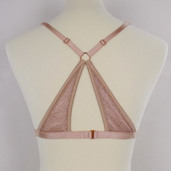nwt VS metallic knit plunge bralette bra - Picture 4 of 9